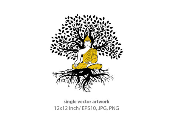 Download Buddhism and Meditation - Vector - Vector Collection