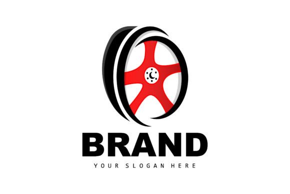 Download Tire Wheel Logo, Automotive Parts Vector - Vector Collection