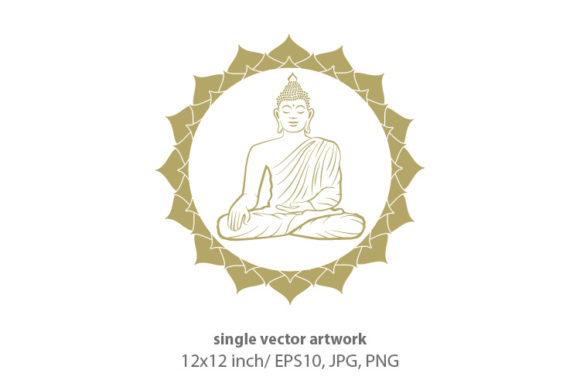 Download Buddhism and Meditation - Vector - Vector Collection
