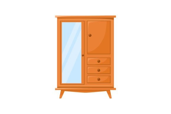 Download Old Furniture for Home Interior Vector I - Vector Collection