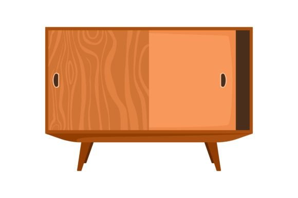 Download Old Furniture for Home Interior Vector I - Vector Collection