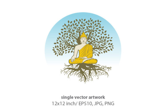 Download Buddhism and Meditation - Vector - Vector Collection