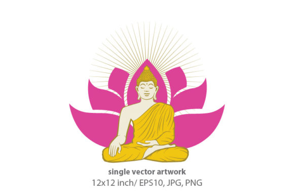 Download Buddhism and Meditation - Vector - Vector Collection