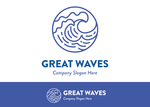 Download Ocean Waves Surfing Logo Ideas Vector 9 - Vector Collection