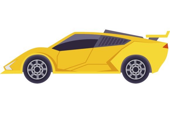 Download Side View of Race Car Vector. Automobile - Vector Collection