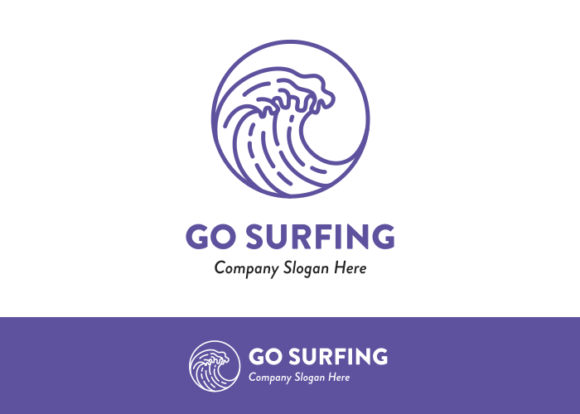 Download Ocean Waves Surfing Logo Ideas Vector 6 - Vector Collection