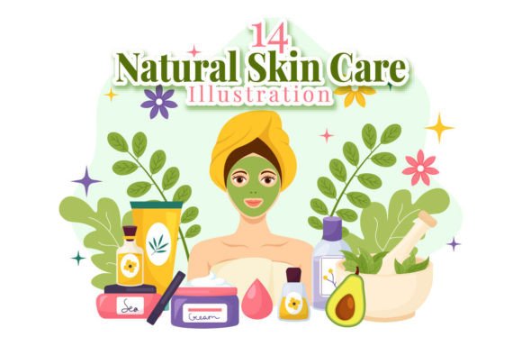 Download 14 Natural Skin Care Vector Illustration - Vector Collection