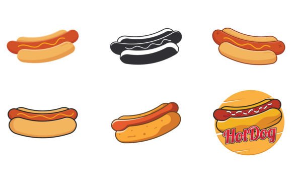 Download Vector Hot Dog Logo Template - Vector Collection
