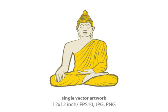 Download Buddhism and Meditation - Vector - Vector Collection
