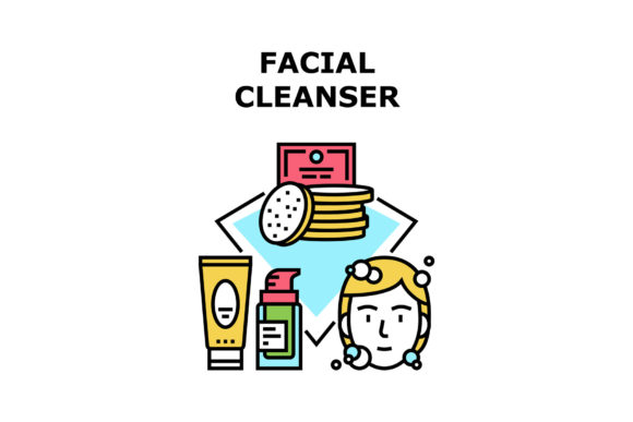 Download Facial Cleanser Vector Concept Color - Vector Collection