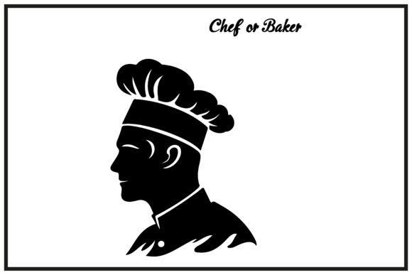 Download Baker Silhouette Logo,label, Vector,icon - Vector Collection