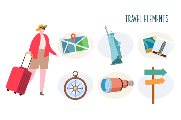 Download Travel Elements Logo Collection Vector - Vector Collection