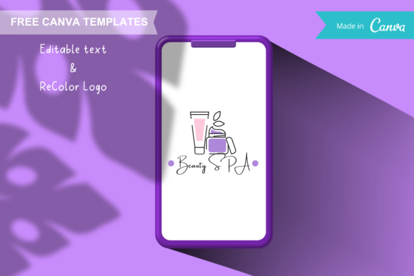 Download Canva Logo Templates - Natural Cosmetic - Canva logo templates Collection