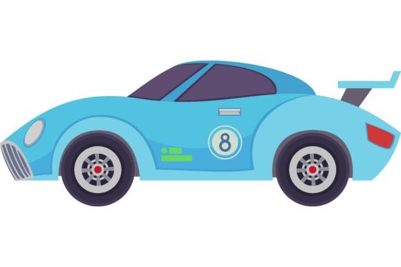 Download Side View of Race Car Vector. Automobile - Vector Collection