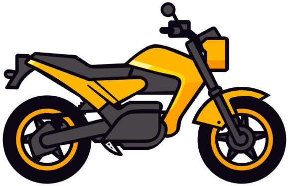 Download Illustration of Motor Cycle Vector - Vector Collection