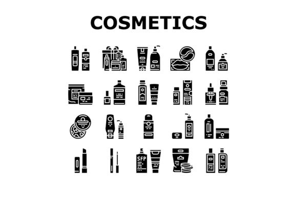 Download Cosmetics Package Beauty Product Icons - Beauty Collection