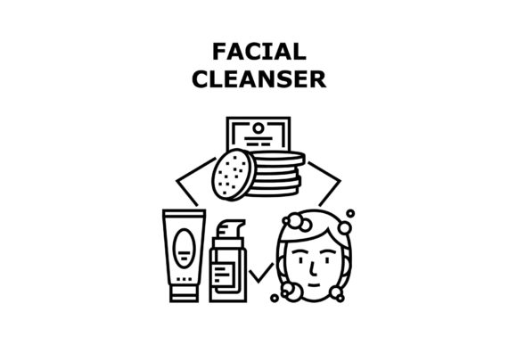 Download Facial Cleanser Vector Concept Black - Vector Collection