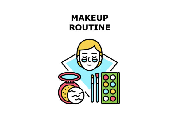 Download Makeup Routine Vector Concept Color - Vector Collection