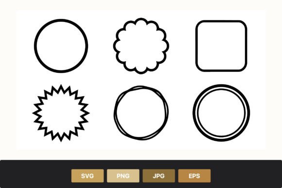 Download Simple Circle Badge Frames Vector - Vector Collection