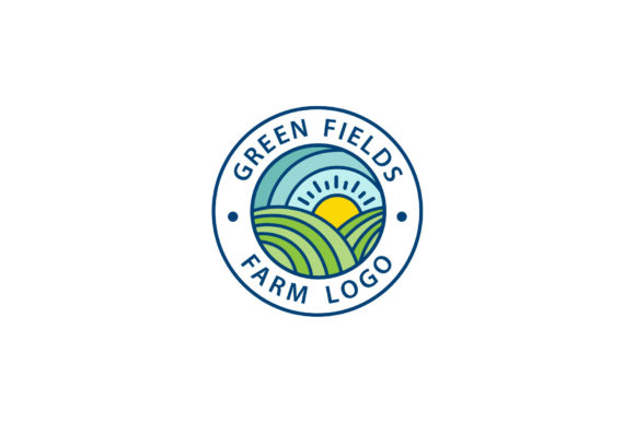 Download Green Farm Logos Vector Emblem - Vector Collection